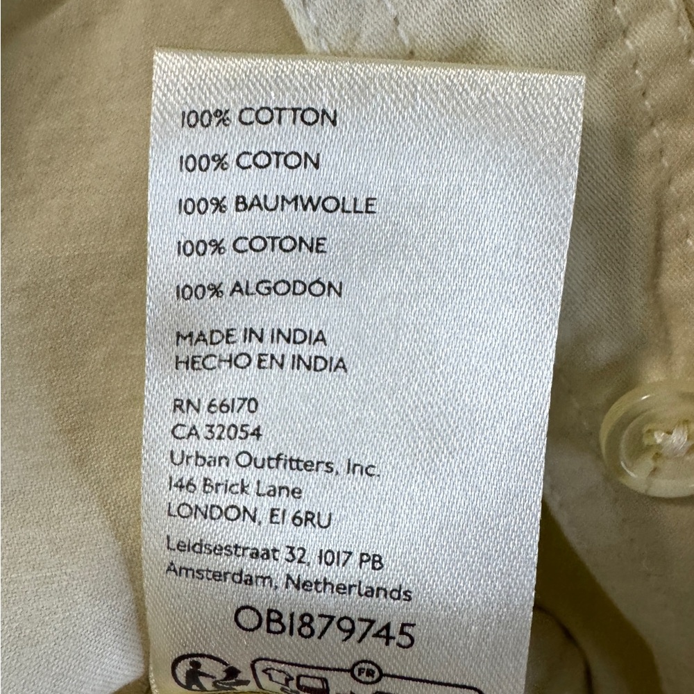 NWT Free People Ivory Button Front Romper Size L - Picture 10 of 11